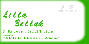 lilla bellak business card